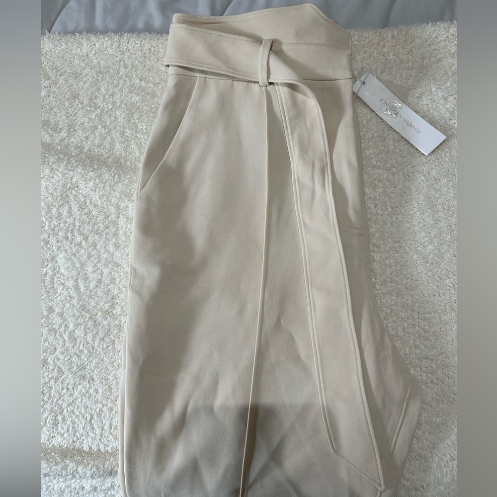 Jonathan Simkhai Remington Tapered Pant in Marsh - Picture 8 of 8